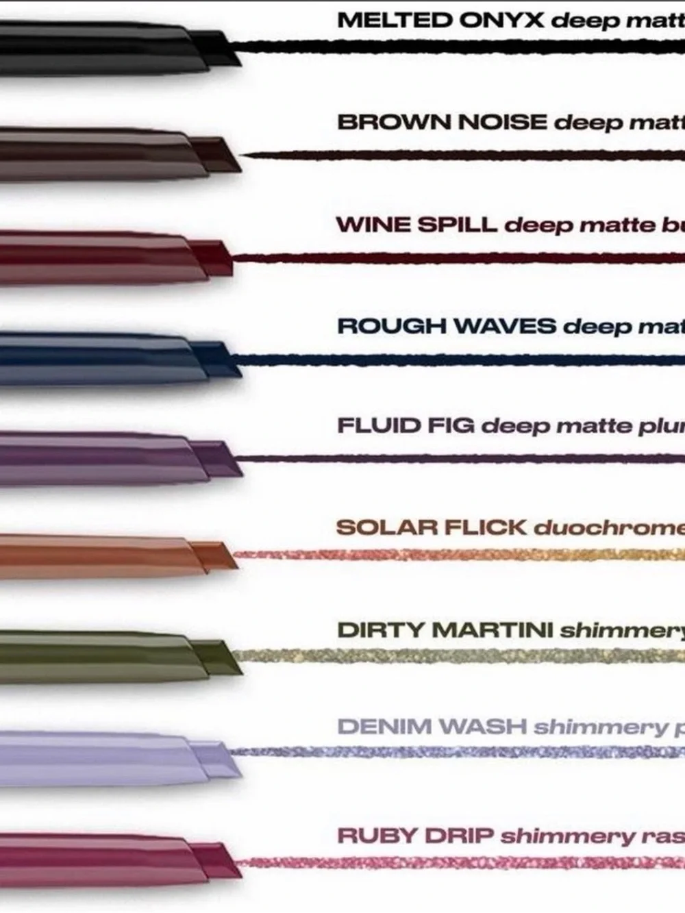 Assorted Deep Matte & Shimmery Eyeliner Set — Multi Color